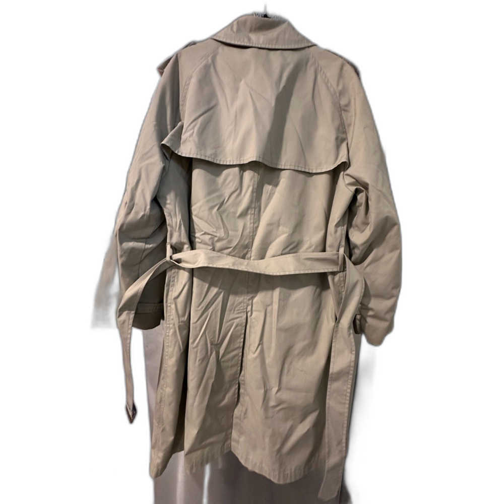 London Fog Vintage Made in USA Khaki Trench Coat Liner Size 44 - Picture 2 of 6